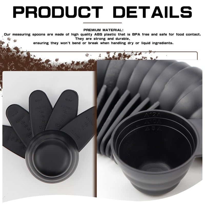 حياة كومفورت قياس القهوة المثالية، ملعقة بلاستيكية قابلة لاعادة الاستخدام للقهوة ومسحوق الحليب ومسحوق الفاكهة والبذور والتوابل - 4 تان - Image 4